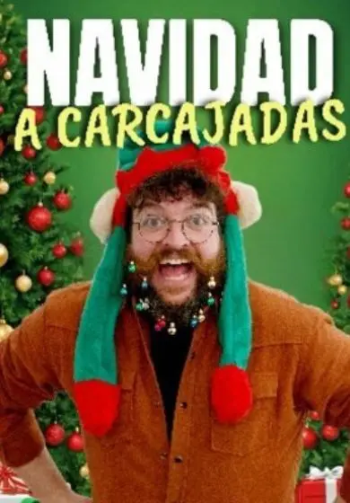 Cartel de Navidad a Carcajadas - Adrián Serna