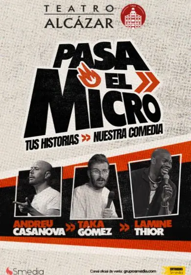 Cartel de Pasa el micro