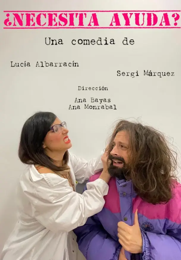 Cartel de ¿Necesita ayuda?