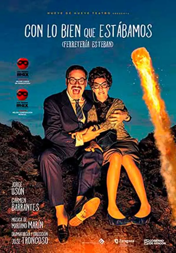 Cartel de Con lo bien que estábamos (Ferretería Esteban)