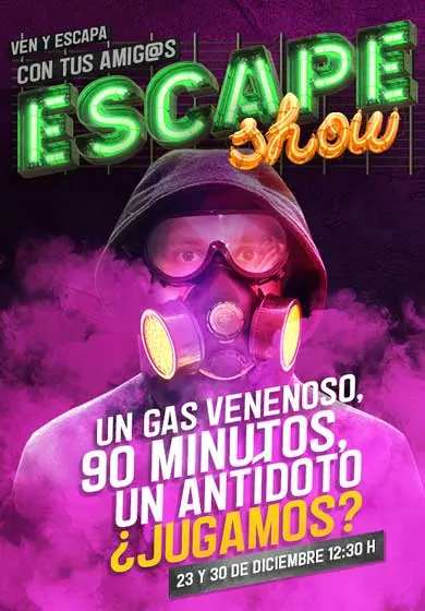 Cartel de Escape Show