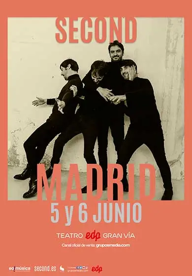 Cartel de Second en concierto