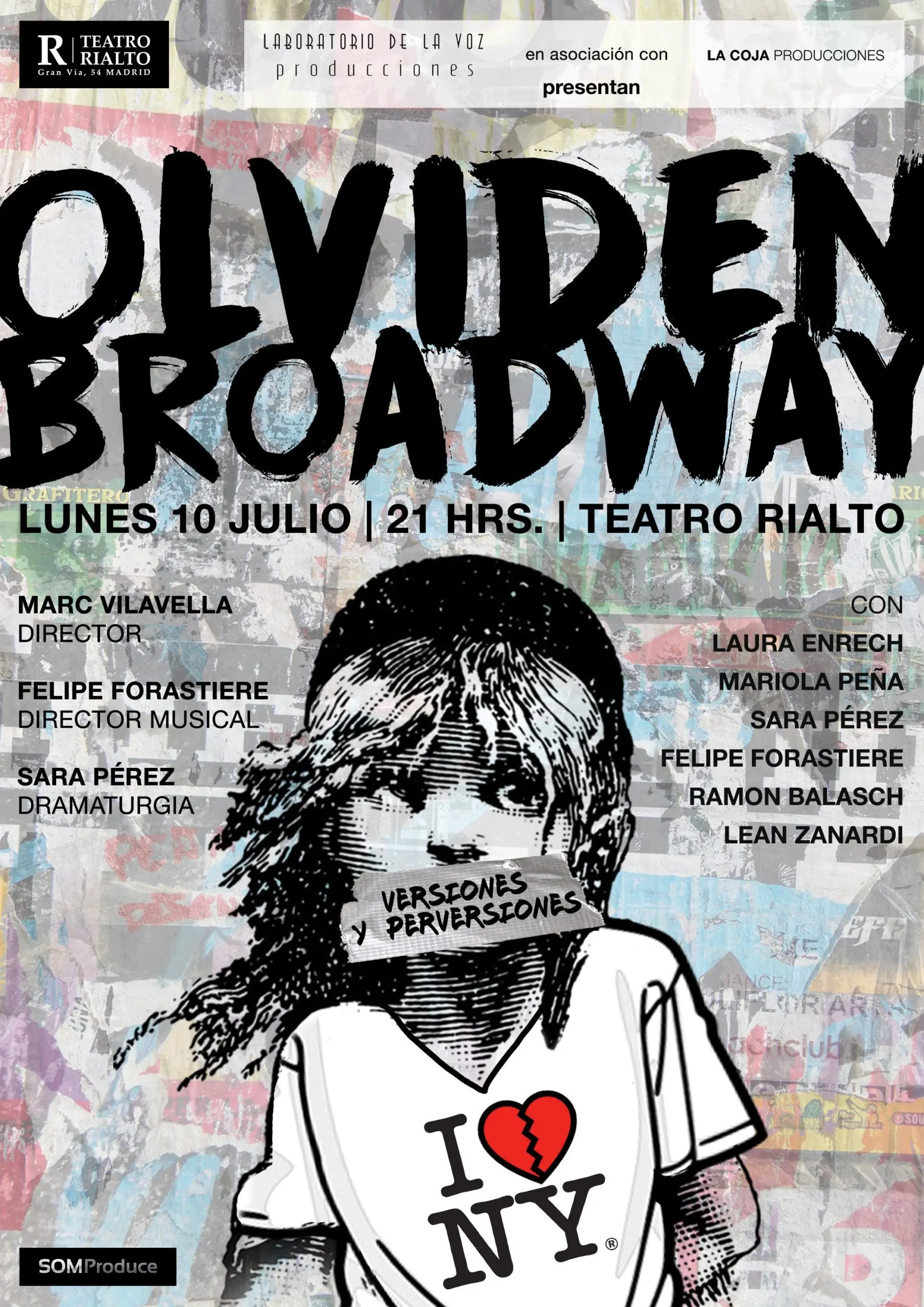 Cartel de Olviden Broadway