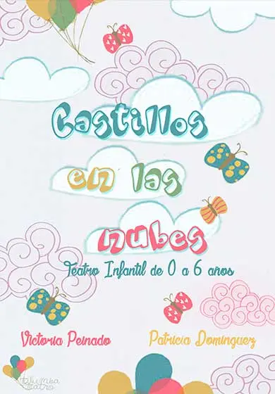 Cartel de Castillos en las nubes