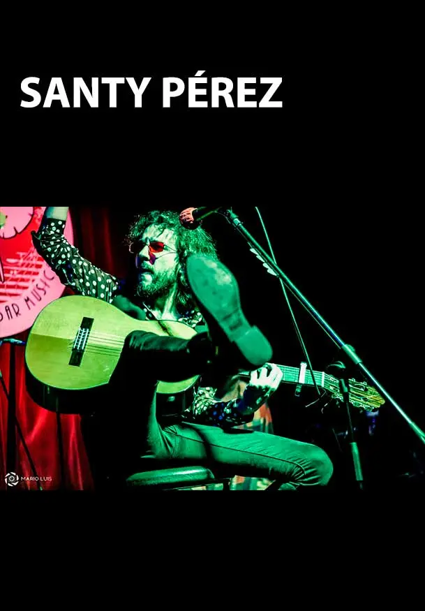 Cartel de Santy Pérez en concierto