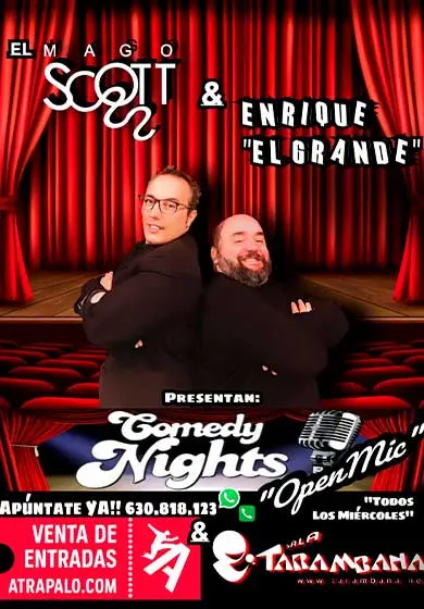 Cartel de Comedy Open Mic