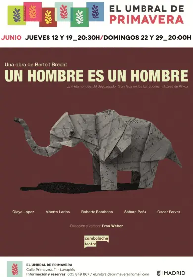 Cartel de Un hombre es un hombre