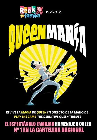 Cartel de Rock en familia: Queenmanía