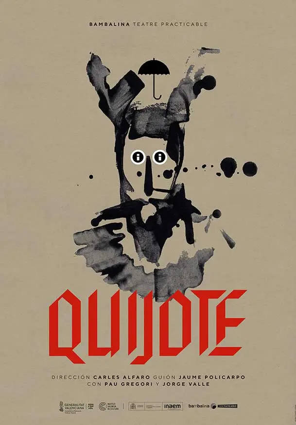 Cartel de Bambalina Teatre Practicable: Quijote