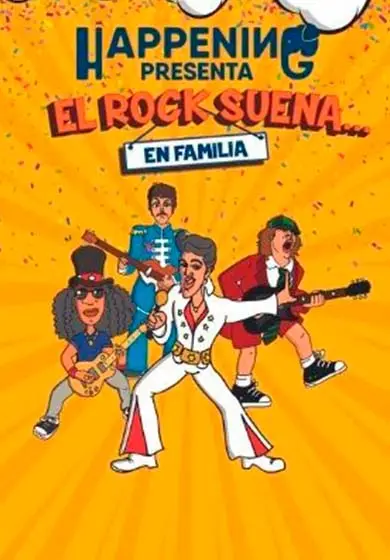 Cartel de El rock suena... en familia