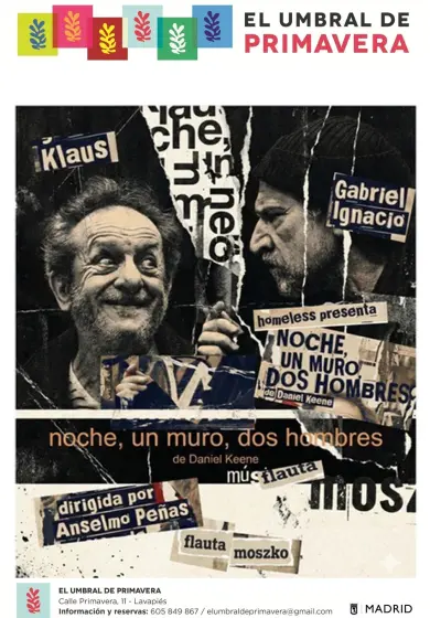 Cartel de Noche, un muro, dos hombres