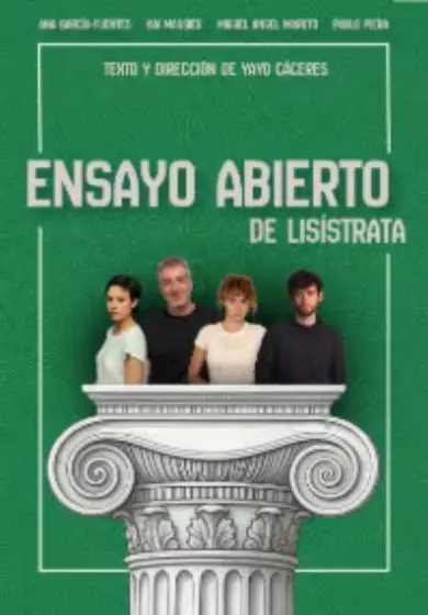 Cartel de Ensayo abierto de 'Lisístrata'