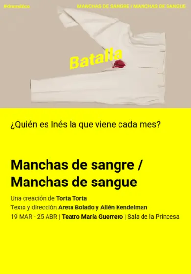 Cartel de Manchas de sangre / Manchas de sangue