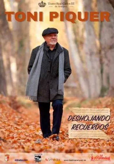 Cartel de Deshojando recuerdos - Toni Piquer