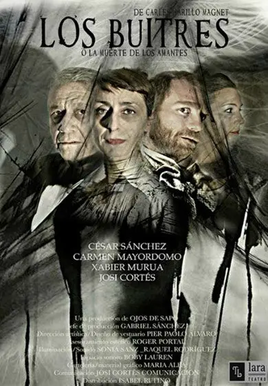 Cartel de Los buitres o la muerte de los amantes