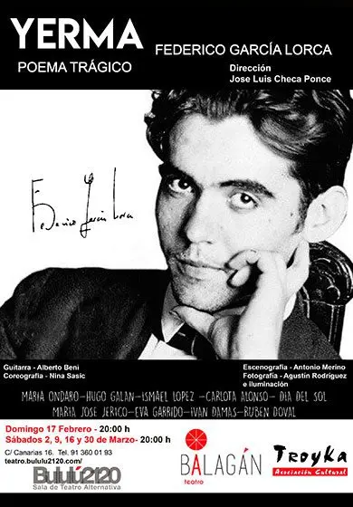 Cartel de Balagan Teatro: Yerma