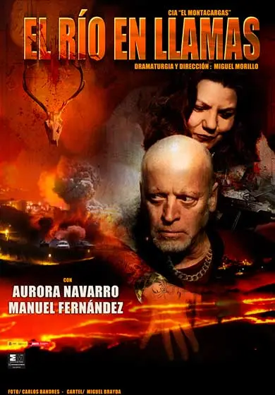 Cartel de El río en llamas