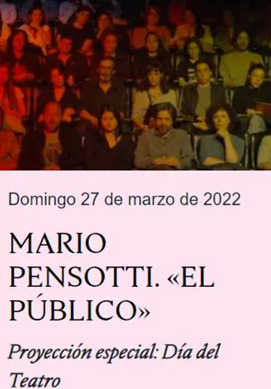 Cartel de Mario Pensotti: El Público