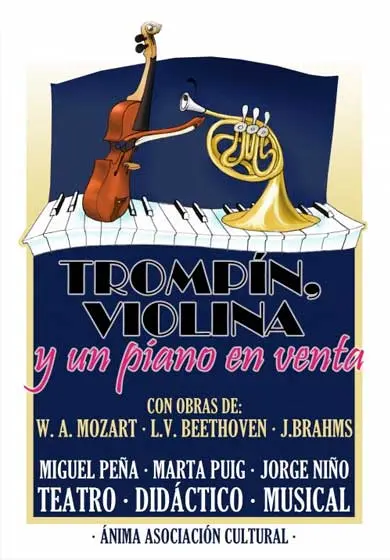 Cartel de Trompín, violina y un piano en venta