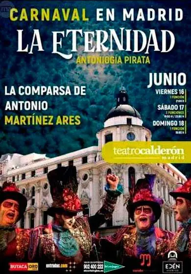Cartel de La Eternidad. La Antología pirata - Comparsa de Antonio Martínez Ares