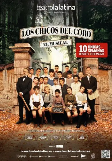Cartel de Los chicos del coro, el musical