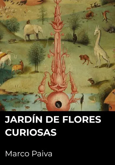 Cartel de Jardín de flores curiosas