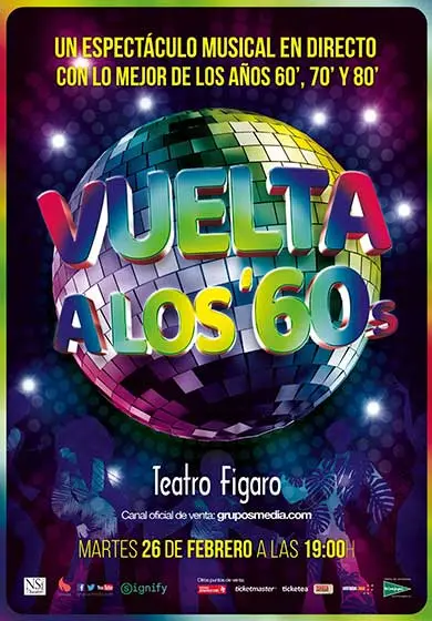 Cartel de Vuelta a los '60s