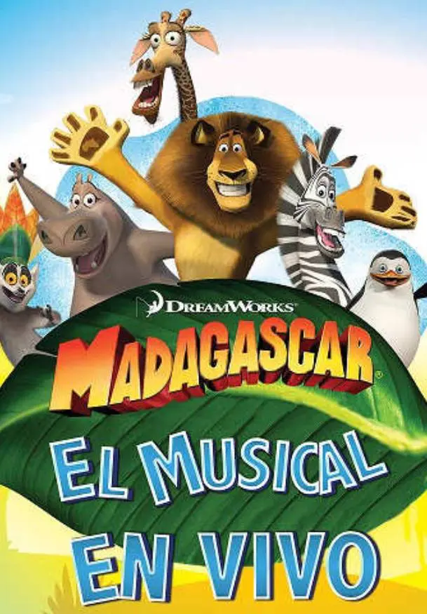 Cartel de Madagascar - El musical en vivo