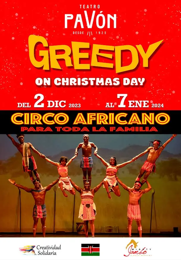 Cartel de Greedy on Christmas Day