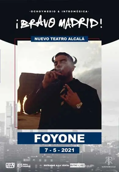 Cartel de Foyone en concierto