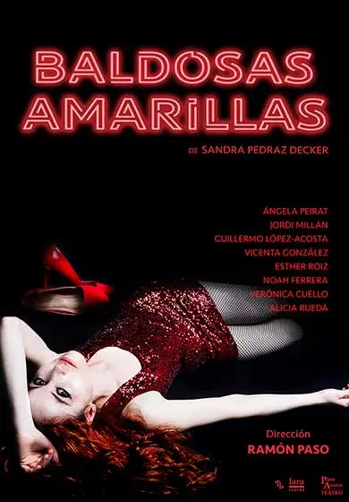 Cartel de Baldosas amarillas