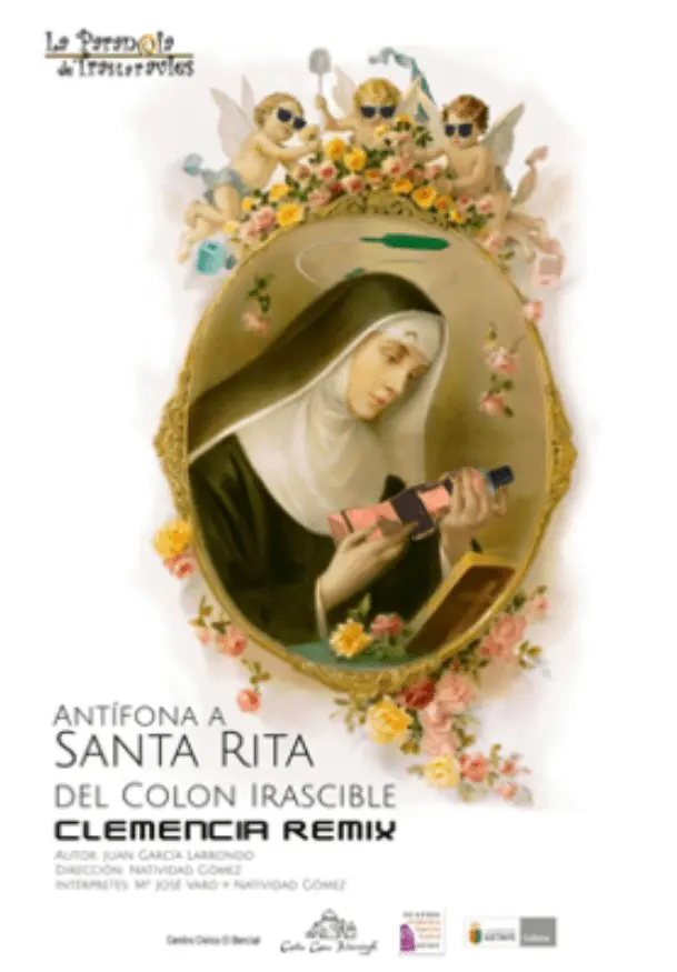 Cartel de Antífona a Santa Rita del Colon Irascible, Clemencia Remix