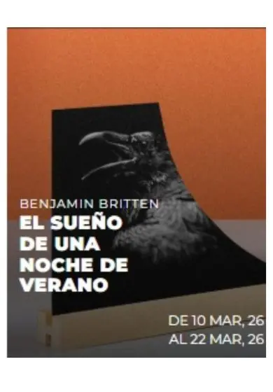 Cartel de El sueño de una noche de verano - Benjamin Britten