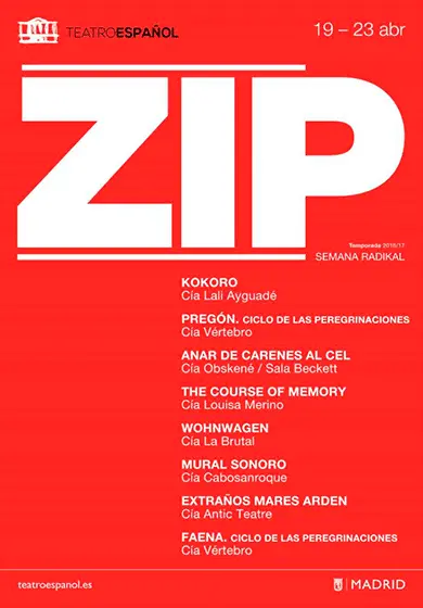 Cartel de ZIP: El teatro más radical