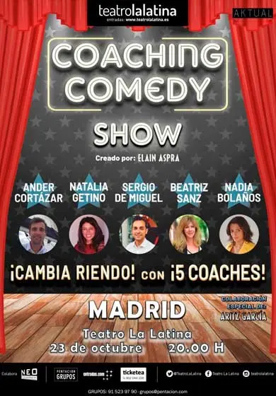 Cartel de Coaching comedy