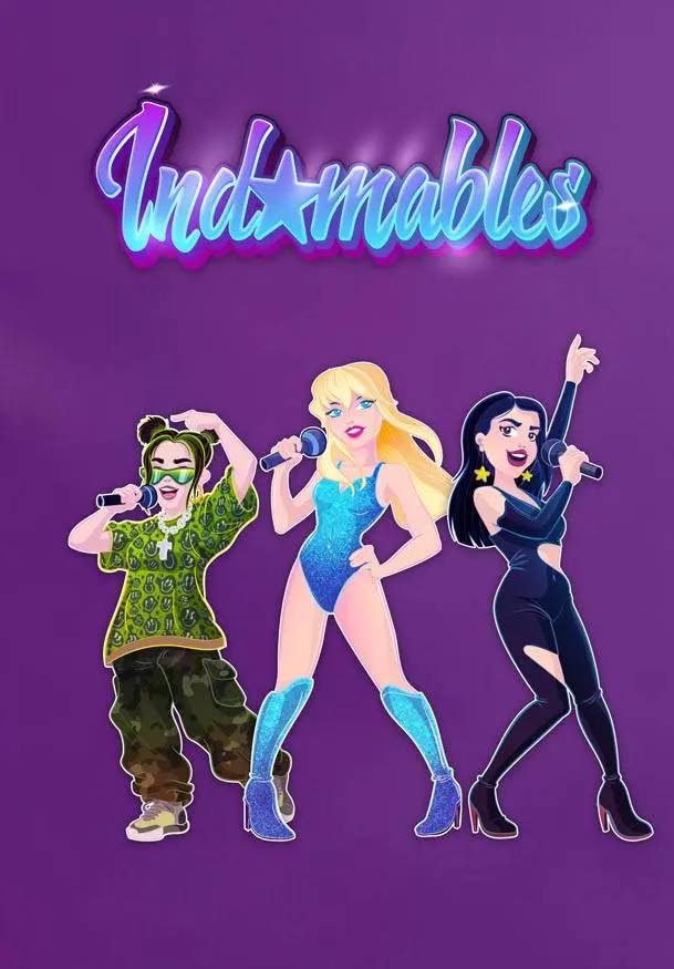 Cartel de INDOMABLES. Tributo a Taylor Swift, Billie Eilish y Dua Lipa