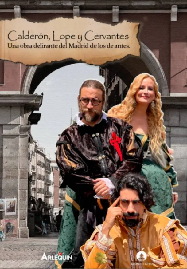 Cartel de Calderón, Lope y Cervantes