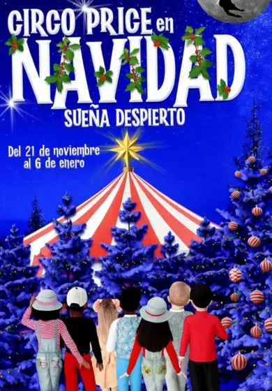 Cartel de Circo Price en Navidad: Sueña despierto