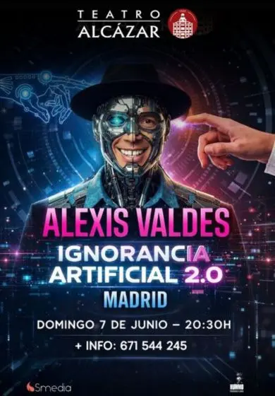 Cartel de IA Ignorancia Artificial - Alexis Valdés