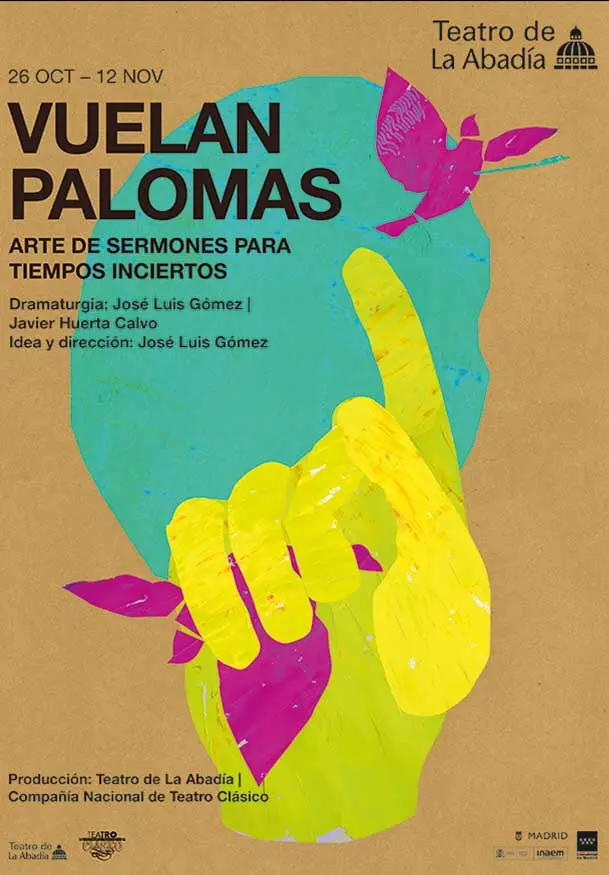 Cartel de Vuelan palomas