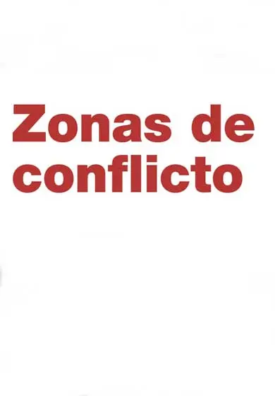 Cartel de Zonas de conflicto