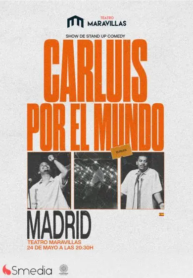 Cartel de Carluis por el mundo - Stand up comedy