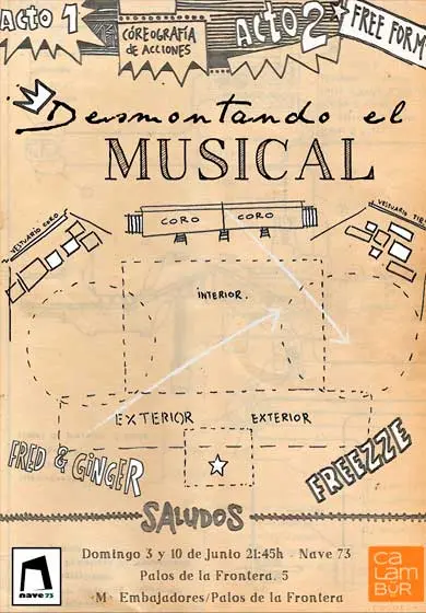 Cartel de Desmontando el musical