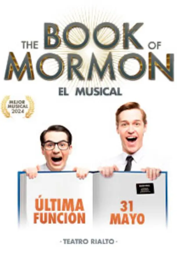 Cartel de The Book of Mormon, el musical