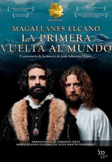 Cartel de Timaginas Teatro: Magallanes Elcano, La primera vuelta al mundo