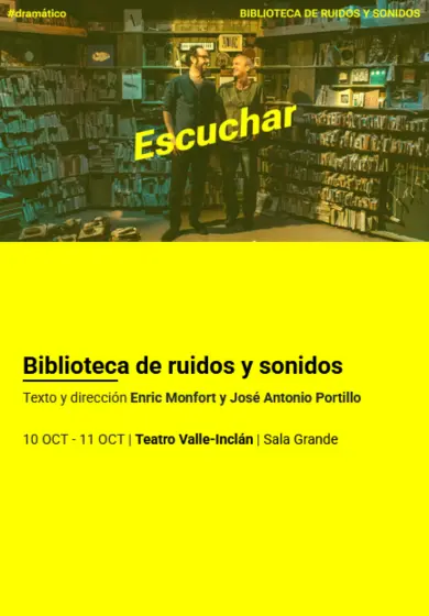 Cartel de Biblioteca de ruidos y sonidos