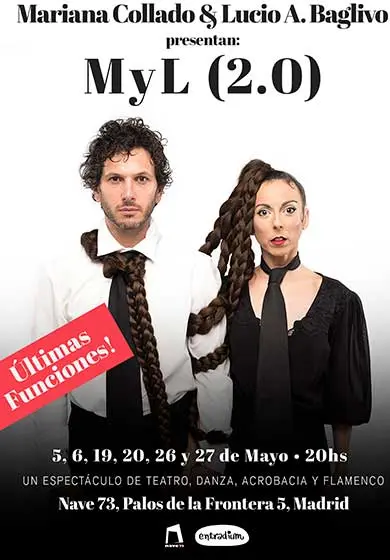 Cartel de Mariana Collado & Lucio A. Baglivo: MyL (2.0)