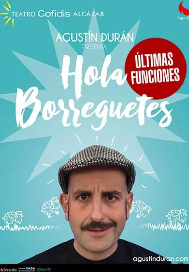 Cartel de Agustín Durán: ¡Hola Borreguetes!