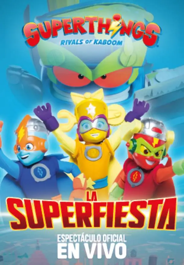 Cartel de SuperThings. La superfiesta