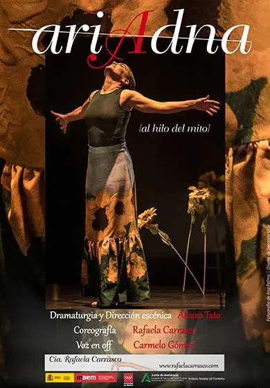 Cartel de Rafaela Carrasco: Ariadna (al hilo del mito)